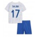 Francie William Saliba #17 Dětské Oblečení Venkovní Dres MS 2022 Krátkým Rukávem (+ trenýrky)